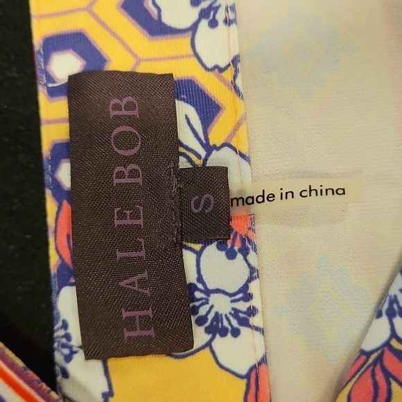 💕HALE BOB💕 Adea Jersey Maxi Dress ~ Mixed Floral and Bird Print Small - Picture 12 of 15